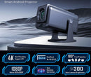 Tavice Smart Projector 4K Ultra HD with Android 13.0 | works Outdoor & Indoor | Dual WiFi & Speakers - Tavice