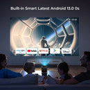 Tavice Smart Projector 4K Ultra HD with Android 13.0 | works Outdoor & Indoor | Dual WiFi & Speakers - Tavice