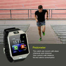 Tavice TZ1 Bluetooth Smart Watch with Touchscreen | Camera, Pedometer, Sleep Monitor, Notifications & Multi-Language Support - Battery Mate