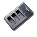 TAVICE Ultra Fast Charging USB Triple Battery Charger for GoPro HERO3 HERO3+ HERO4 Action Cameras | Charger Only Compact Fast USB - Battery Mate