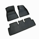 Tesla Model 3 All Weather Floor Rubber Mats Carpets Front & Rear Set 2017-2022 - Tavice