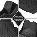 Tesla Model 3 All Weather Floor Rubber Mats Carpets Front & Rear Set 2017-2022 - Tavice