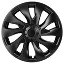 Tesla Model 3 Wheel 18" Hub Cap Replacement ABS Rim Cover Set of 4 Matte Black - Tavice