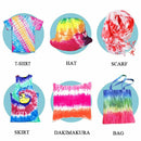Tie Dye Kit 5 Colours Kits One Step Fabric Rainbow Neon Carousel Ultimate Art AU - Tavice