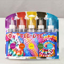 Tie Dye Kit 5 Colours Kits One Step Fabric Rainbow Neon Carousel Ultimate Art AU - Tavice