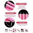 Triple 3 Barrel Ceramic Hair Curler Curling Iron Salon Styler Crimper Waver Hot [25mm] - Tavice