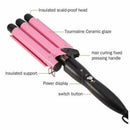 Triple 3 Barrel Ceramic Hair Curler Curling Iron Salon Styler Crimper Waver Hot [32mm] - Tavice