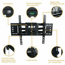 TV Wall Mount Bracket Full Motion Tilt Swivel Pivot 32 40 43 50 55 60 65 70 Inch - Tavice
