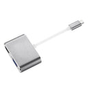 Type-C 3.1 to 4K HDMI +VGA Port USB-C HUB Adapter Converter For MacBook iPad Pro - Battery Mate
