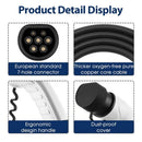 Type2 to Type2 EV Charging Cable 32A 480V for 22KW 3 phase - Tavice