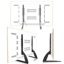 Universal Table Top TV Stand Legs Mount LED LCD Flat TV Screen 37-75" Bracket - Tavice