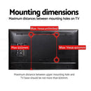 Universal Table Top TV Stand Legs Mount LED LCD Flat TV Screen 37-75" Bracket - Tavice