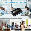 USB 3.0 HDMI Video Capture Card 4K 1080P 60fps Game Video Record Live Streaming - Tavice