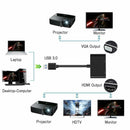 USB 3.0 to HDMI + VGA Full HD & 4K Video Adapter Cable Converter for PC Laptop - Battery Mate
