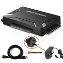 USB 3.0 To IDE SATA 2.5" 3.5" Hard Disk Drive Cable Converter with AC Adapter AU - Tavice