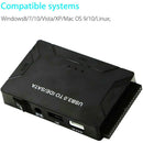 USB 3.0 To IDE SATA 2.5" 3.5" Hard Disk Drive Cable Converter with AC Adapter AU - Tavice