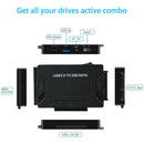 USB 3.0 To IDE SATA 2.5" 3.5" Hard Disk Drive Cable Converter with AC Adapter AU - Tavice