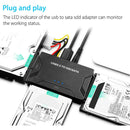 USB 3.0 To IDE SATA 2.5" 3.5" Hard Disk Drive Cable Converter with AC Adapter AU - Tavice