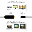 USB C To HDMI Cable USB Type C Male To HDMI Male 4K Cable For Macbook Chromebook - Battery Mate