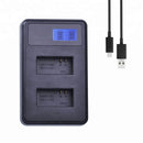 USB Dual Charger for AHDBT-301 AHDBT-302 AHDBT-201 Battery fits Go Pro - Tavice