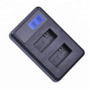 USB Dual Charger for AHDBT-301 AHDBT-302 AHDBT-201 Battery fits Go Pro - Tavice