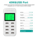 USB Hub Charging Station 8 port Phone Charger Multi Dock Charger Power Adapter - Tavice