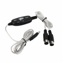 USB IN-OUT MIDI Interface Cable Converter PC to Music Keyboard Adapter Cord - Tavice