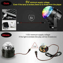 USB LED Disco Lights RGB Ball Party Strobe Effect Lamp Remote Sound Activated - Tavice