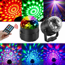 USB LED Disco Lights RGB Ball Party Strobe Effect Lamp Remote Sound Activated - Tavice