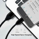 USB Type-C Charging & Data Cable - Black 2m | 3 Pack - Tavice