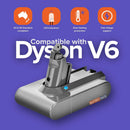 Vacuum Cleaner Battery Compatible with Dyson V6 Series + 2 Pre Filters Combo | For Dyson Vacuum DC61 DC62 DC72 DC58 DC59 V6 Animal - Battery Mate