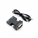VGA to HDMI Male to Female Video Adapter Cable Converter with Audio HD 1080P - Tavice