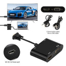 VGA to HDMI VGA Adapter Dual Display 1080P Converter Splitter with Charging Cable and 3.5mm Audio Cable - Battery Mate