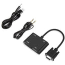 VGA to HDMI VGA Adapter Dual Display 1080P Converter Splitter with Charging Cable and 3.5mm Audio Cable - Tavice