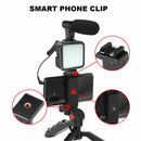 Vlogging LED Light Mobile Smartphone Vlog Kit Phone Video Selfie Stand Tripod Au - Tavice