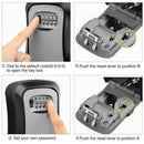 Wall Mounted Combination Lock Key Safe Storage Box Security Home Outdoor Digit - Tavice