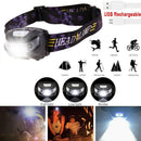 Waterproof Head Torch LED Headlamp Flashlight USB Rechargeable CREE Fish Camping - Battery Mate