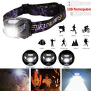 Waterproof Head Torch LED Headlamp Flashlight USB Rechargeable CREE Fish Camping - Tavice