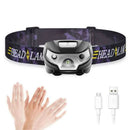Waterproof Head Torch LED Headlamp Flashlight USB Rechargeable CREE Fish Camping - Tavice