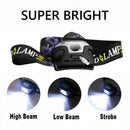 Waterproof Head Torch LED Headlamp Flashlight USB Rechargeable CREE Fish Camping - Tavice