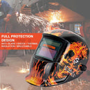 Welding Helmet Auto darkening Large View ARC TIG MIG Solar & Battery - Tavice
