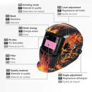 Welding Helmet Auto darkening Large View ARC TIG MIG Solar & Battery - Tavice