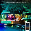 WIFI Smart LED Flood Light RGB Outdoor Spotlight Wall Street Lamp 100W - Tavice