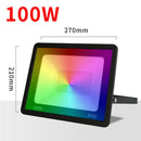WIFI Smart LED Flood Light RGB Outdoor Spotlight Wall Street Lamp 100W - Tavice