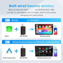Wireless Apple Carplay Adapter Android Auto Adapter USB Car Dongle Connect Box - Tavice