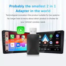 Wireless Apple Carplay Adapter Android Auto Adapter USB Car Dongle Connect Box - Tavice