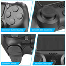Wireless Bluetooth Controller Compatible Playstation 4 PS4 Controller Gamepad - Black - Tavice