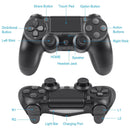 Wireless Bluetooth Controller Compatible Playstation 4 PS4 Controller Gamepad - Black - Tavice