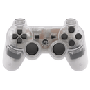 Wireless Controller Compatible for PS3 PlayStation 3 | Dual Vibration Gamepad (Clear) - Tavice