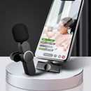 Wireless Lavalier Microphone Mic for iPhone iPad Vlog Live Stream YouTube Tiktok - Battery Mate